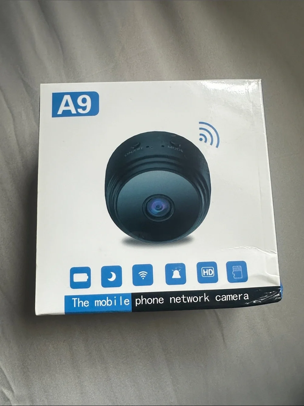 Black Wi‑Fi Mobile Network Camera - Compact HD Video
